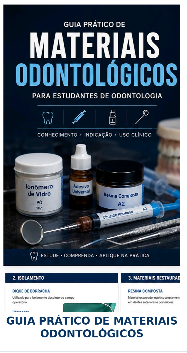 Capa do ebook Guia Prático de Materiais Odontológicos